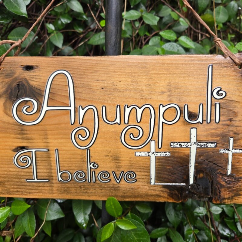 Anumpuli - Reclaimed wood sign