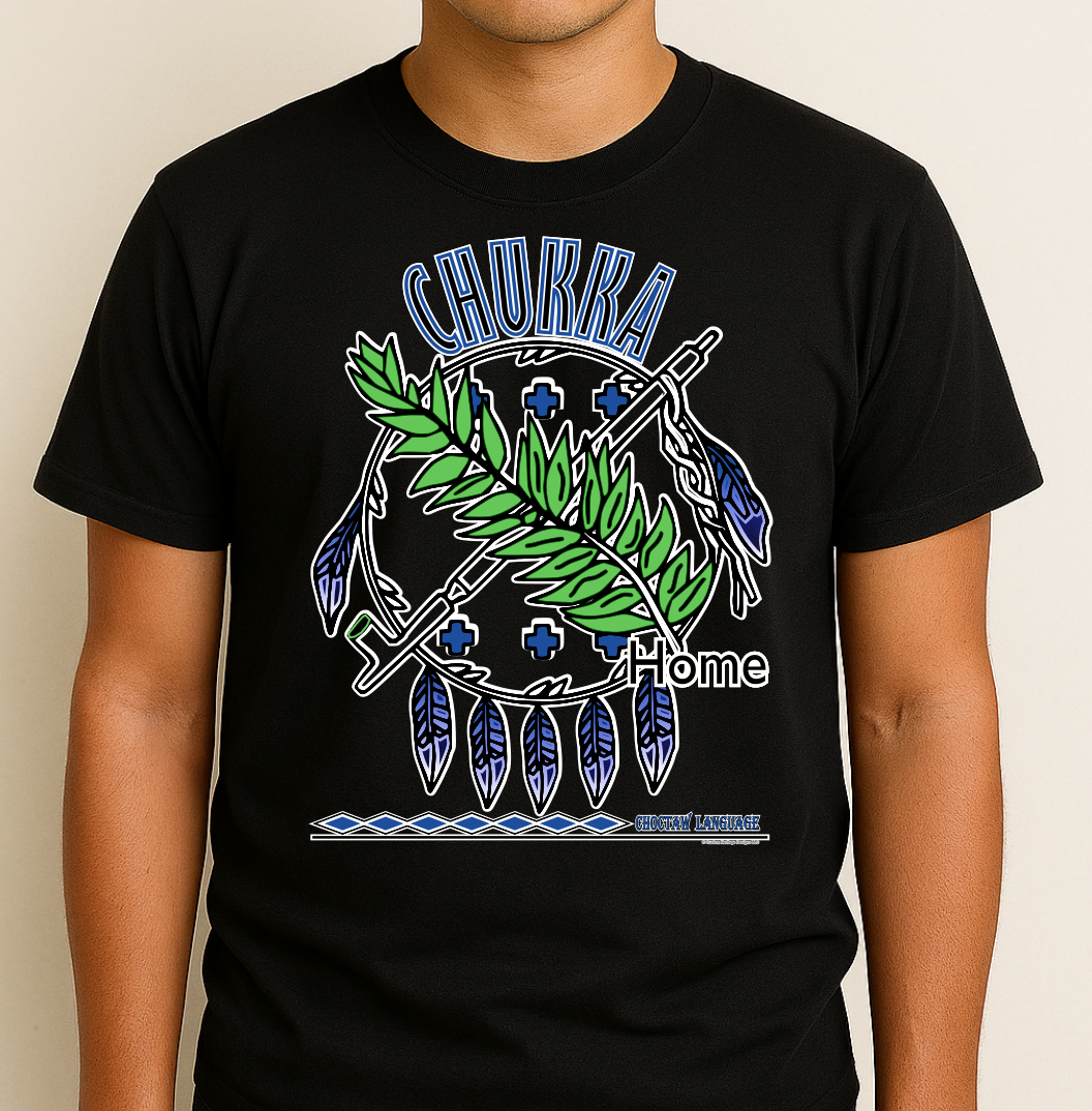 Chukka OK on Black shirt Chukka Oklahoma - Graphic T