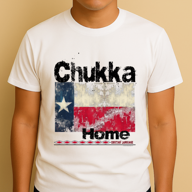 Chukka TX on White shirt Chukka Texas - Graphic T