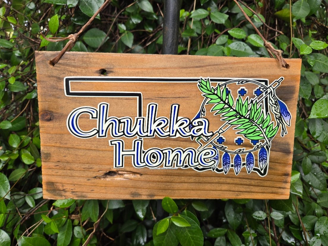 Oklahoma Chukka — Oklahoma - Reclaimed wood sign