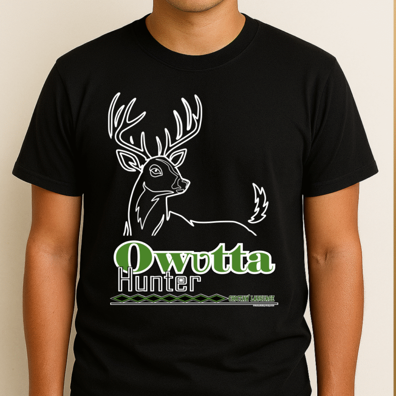 Owotta on Black shirt Owotta - Graphic T