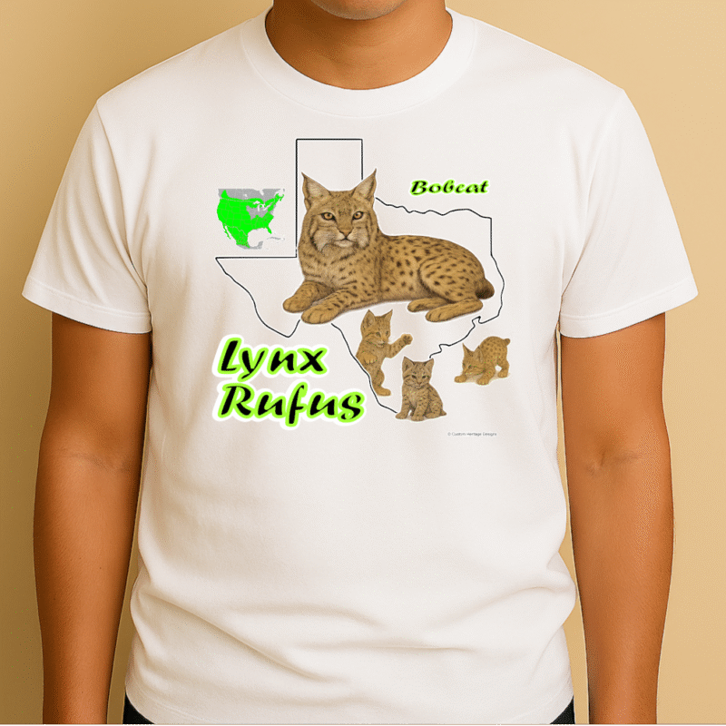 Bobcat White Lynx Rufus - Graphic T