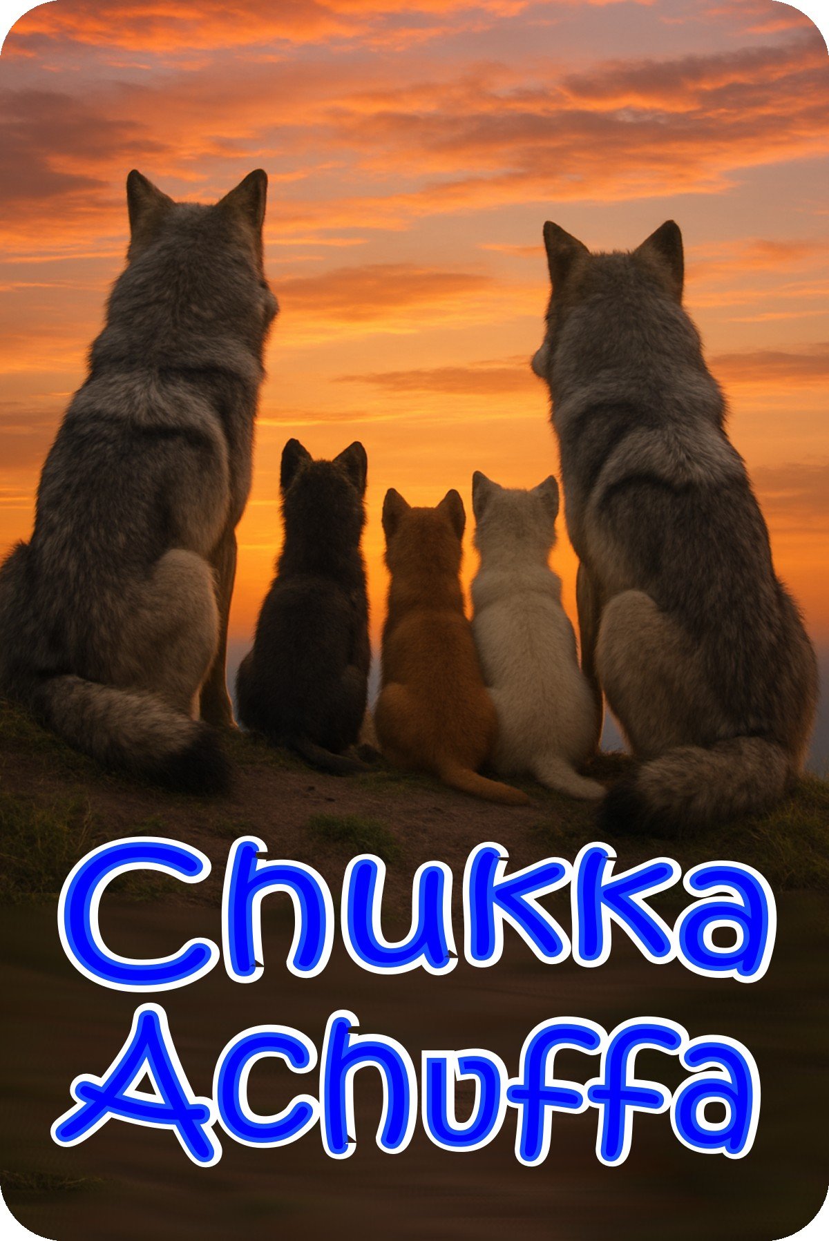 Chukka Achuffa Wolves graphic Chukka Achuffa Wolves - Key Chain