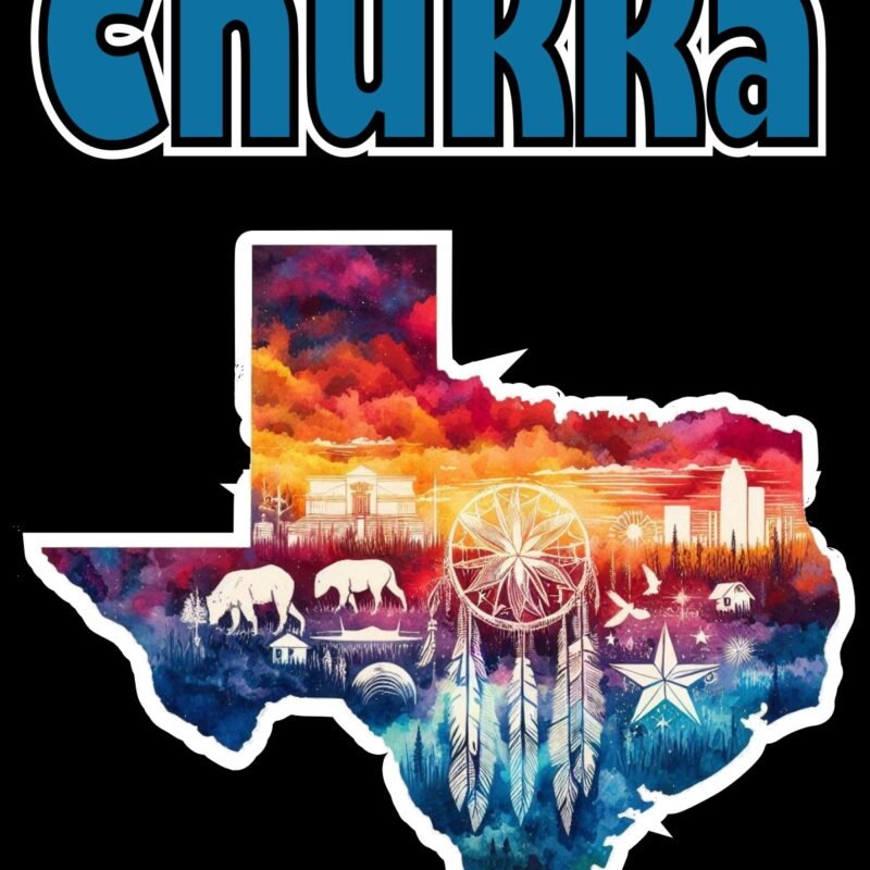 Chukka Texas State Outline - Key Chain