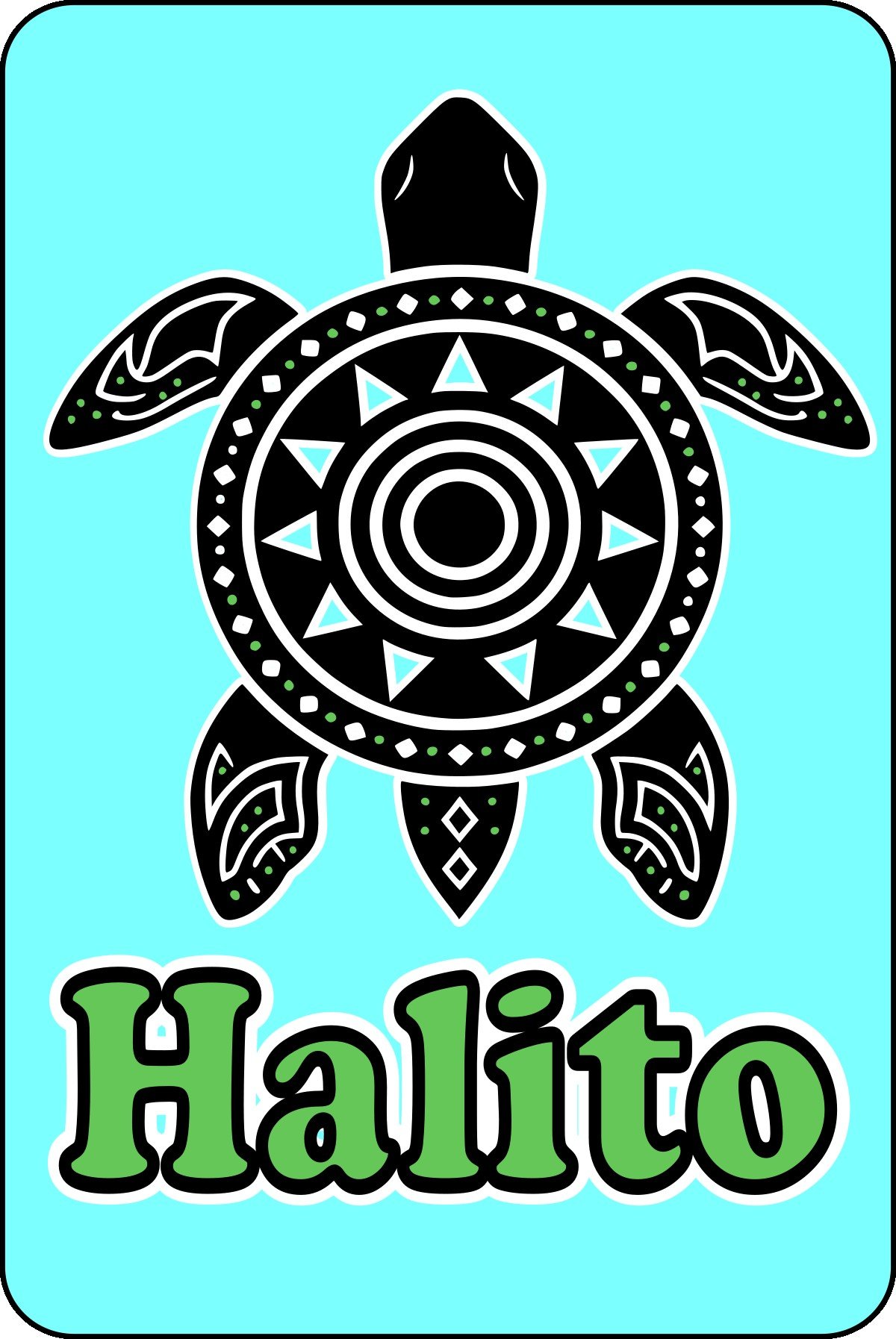 Halito Traditional Turtle - Key Chain