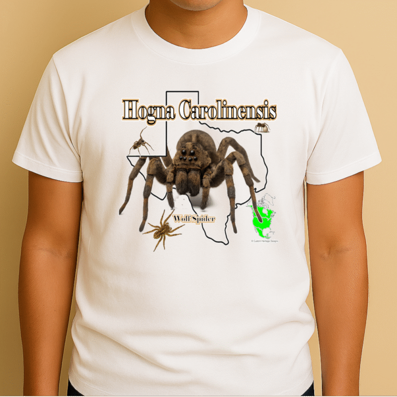 Wolf Spider White Hogna Carolinensis - Graphic T